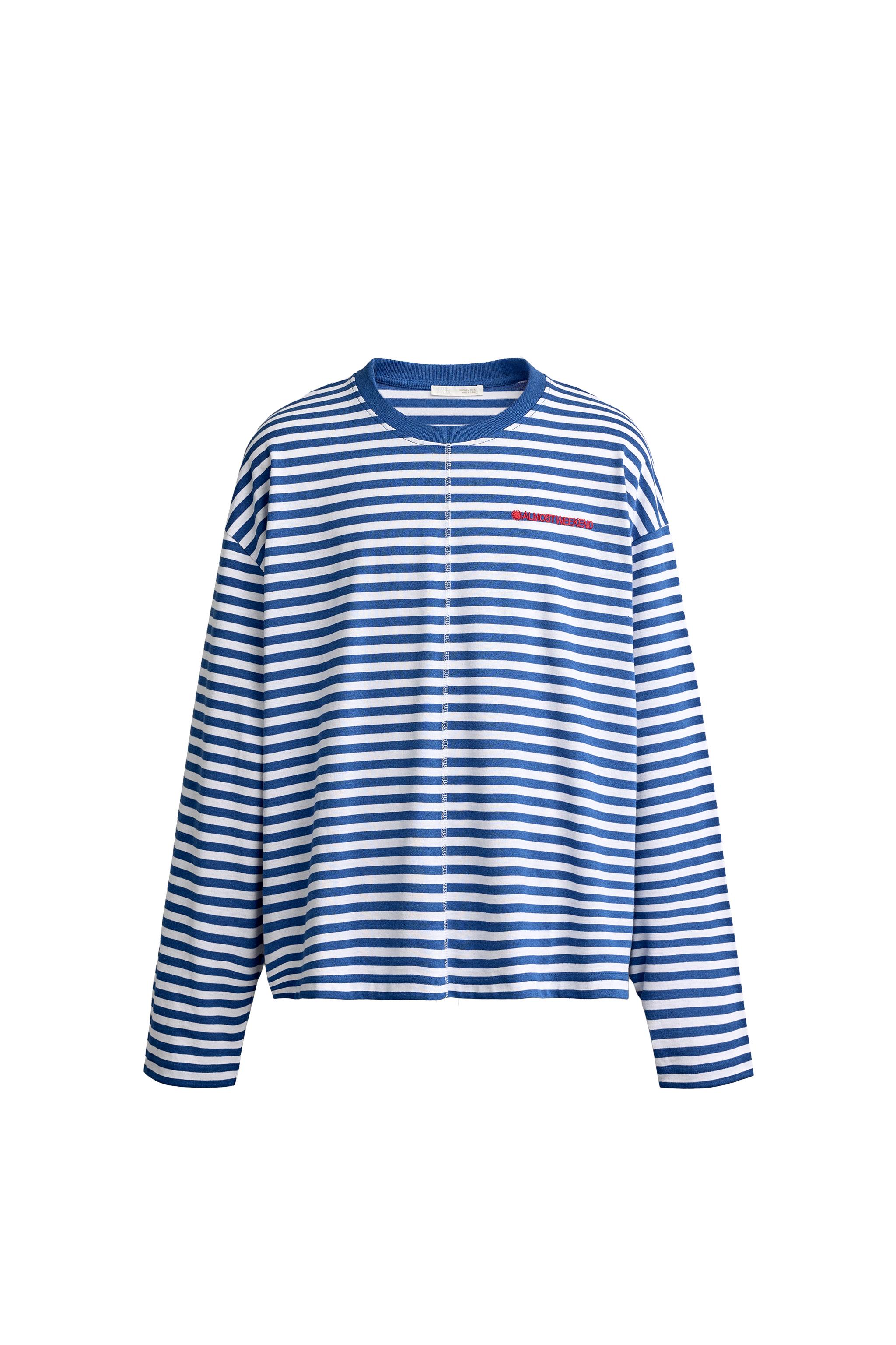 CAMISETA JACQUARD RAYAS BORDADO