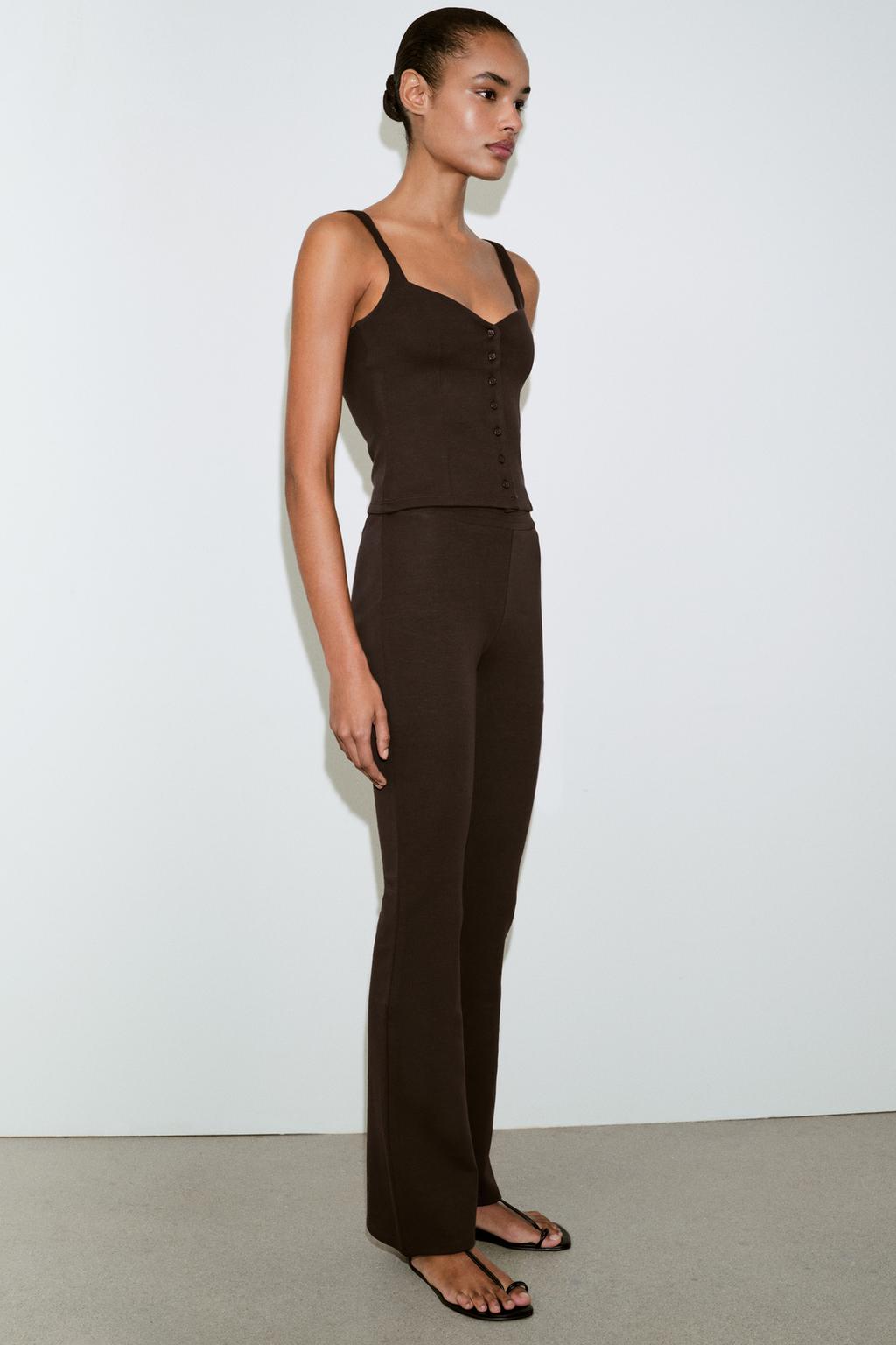 INTERLOCK FLARE PANTS