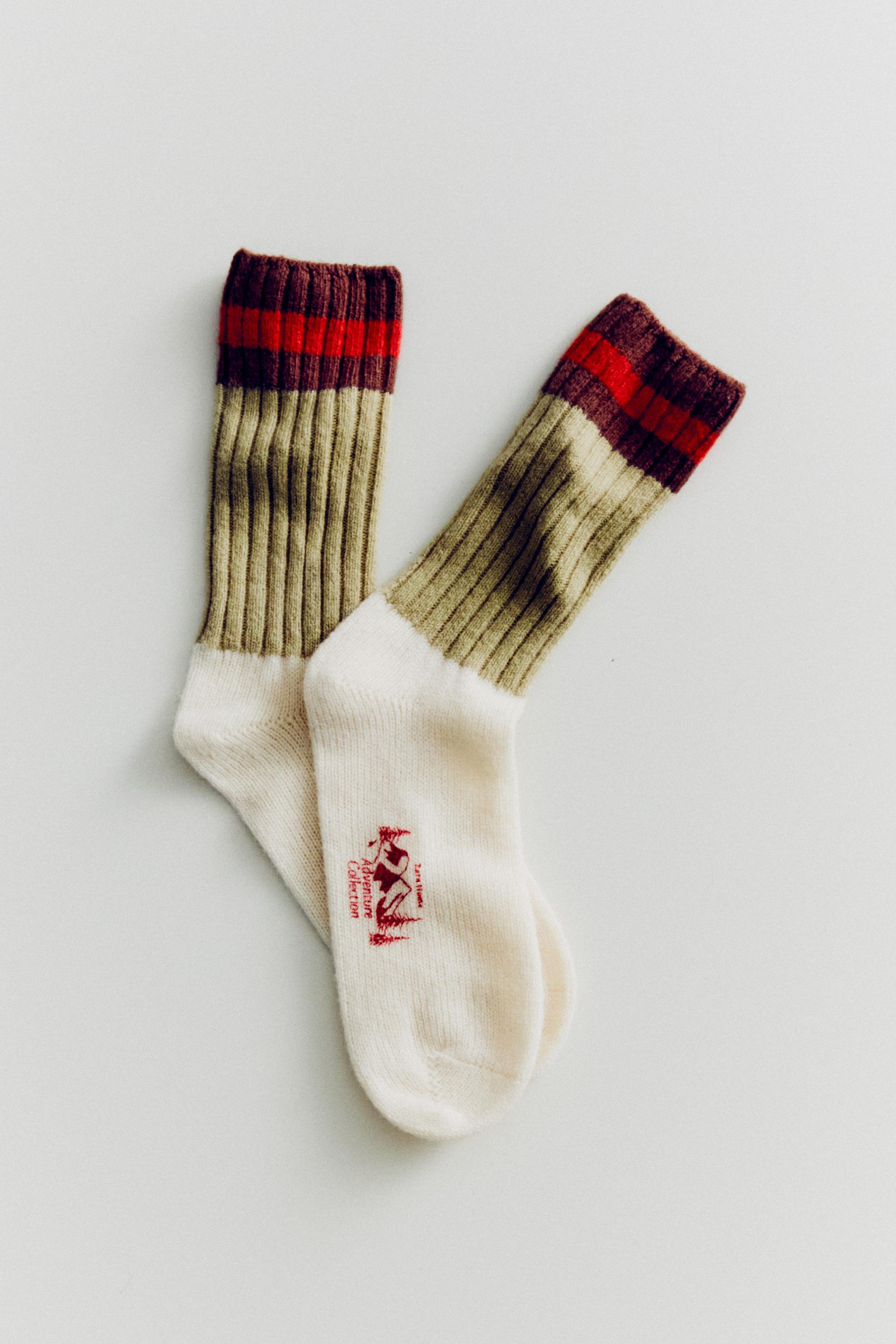 STRIPED WOOL SOCKS