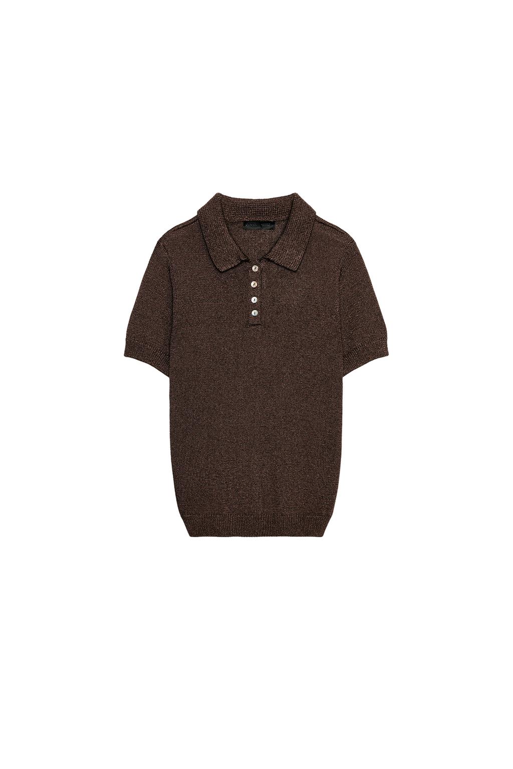 SHORT SLEEVE KNIT POLO - image 3