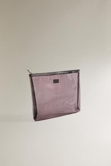 TROUSSE DE TOILETTE MOYENNE MESH - Marron de Zara - Image 1