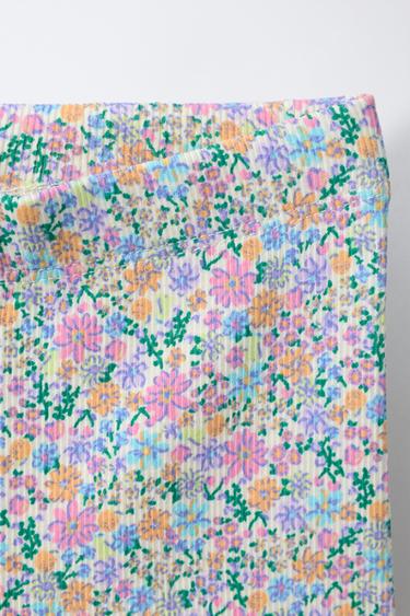 LOT DE DEUX LEGGINGS CYCLISTE CÔTELÉS - Rose chewing-gum de Zara - Image 3