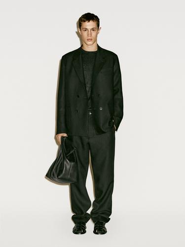 Zara 100% linen suit blazer - Limited Edition - Black - Image 0