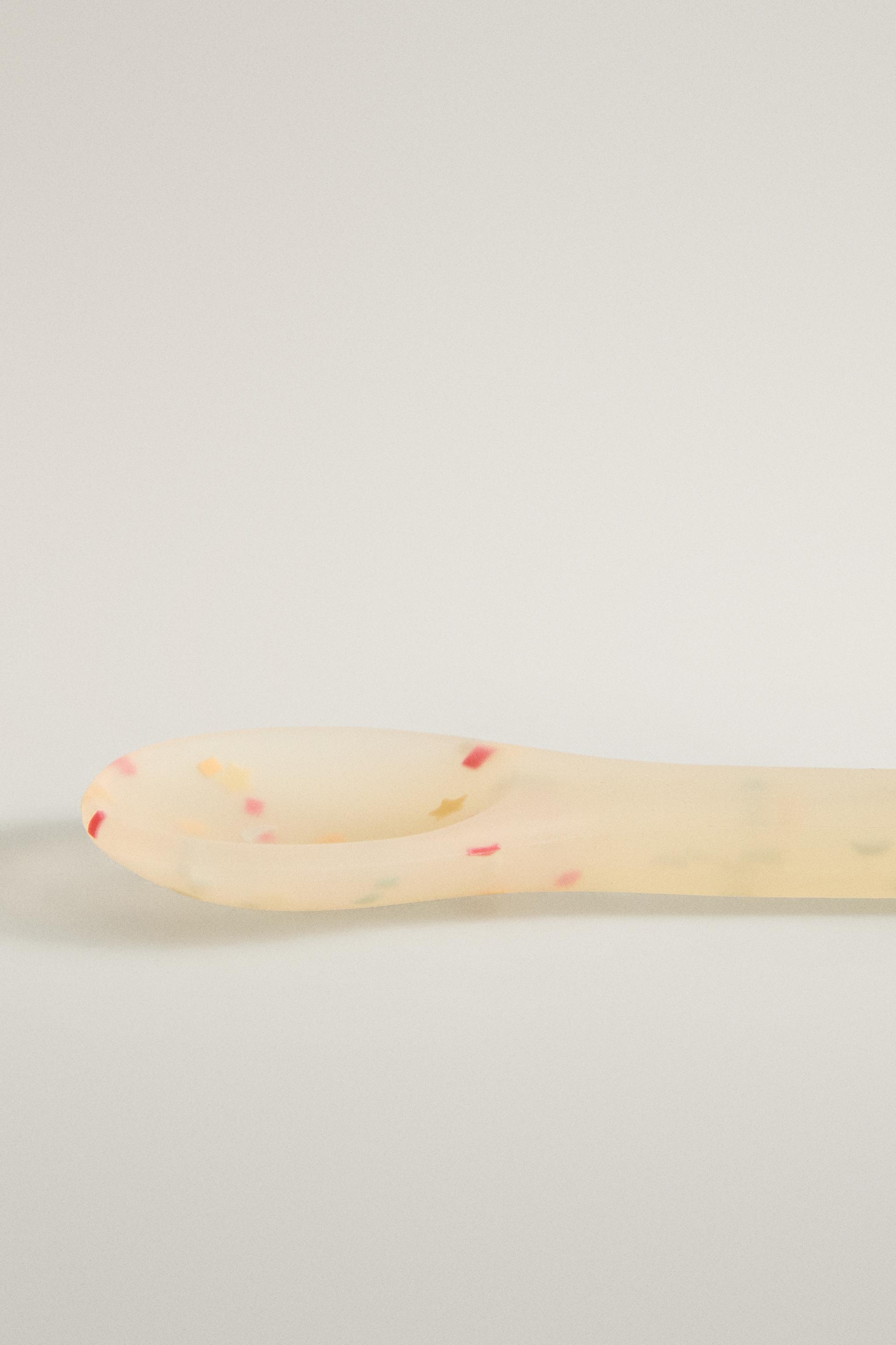CUILLÈRE ENFANT SILICONE CONFETTIS