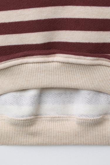 STRIPED SNOOPY PEANUTS™ SWEATSHIRT - Brown / Ecru by Zara - Image 3