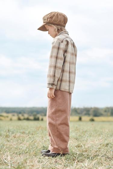 WOOL BLEND CHECK OVERSHIRT - LIMITED EDITION - camel by Zara - Image 1