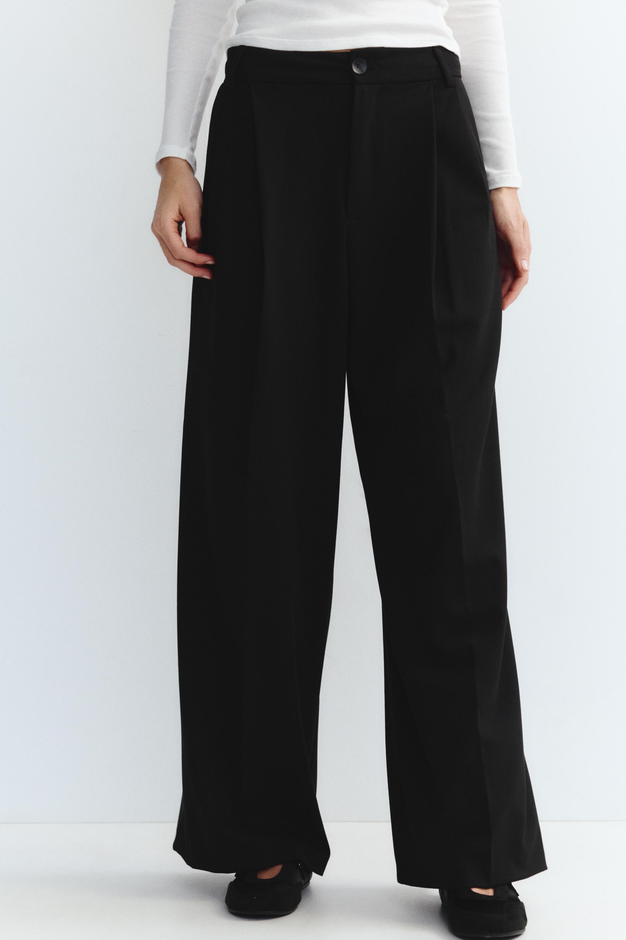 Zara basic black pants sales