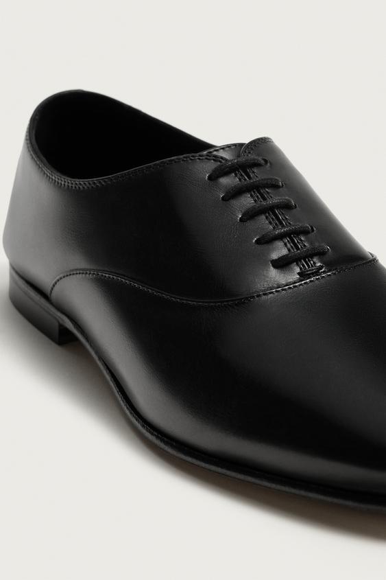 CHAUSSURES EN CUIR CHIC - Noir de Zara - Image 8