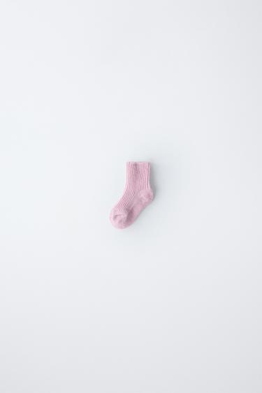 100% CASHMERE SOCKS - Pink by Zara