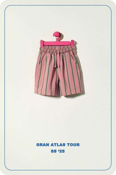 BERMUDA RAYAS - Rosa pastel de Zara