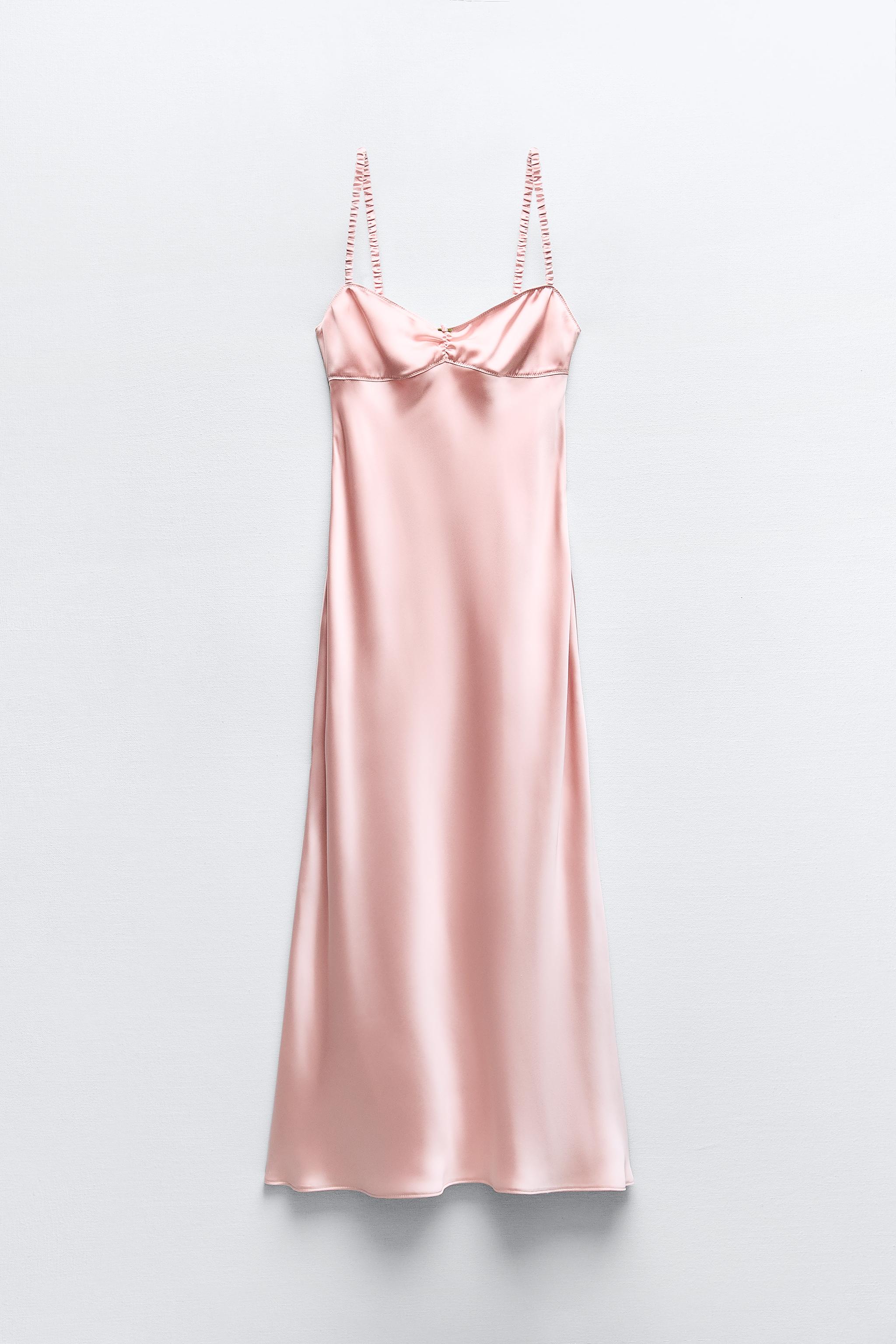 Zara Lilac Satin Floral Summer Dress – Neon Leo