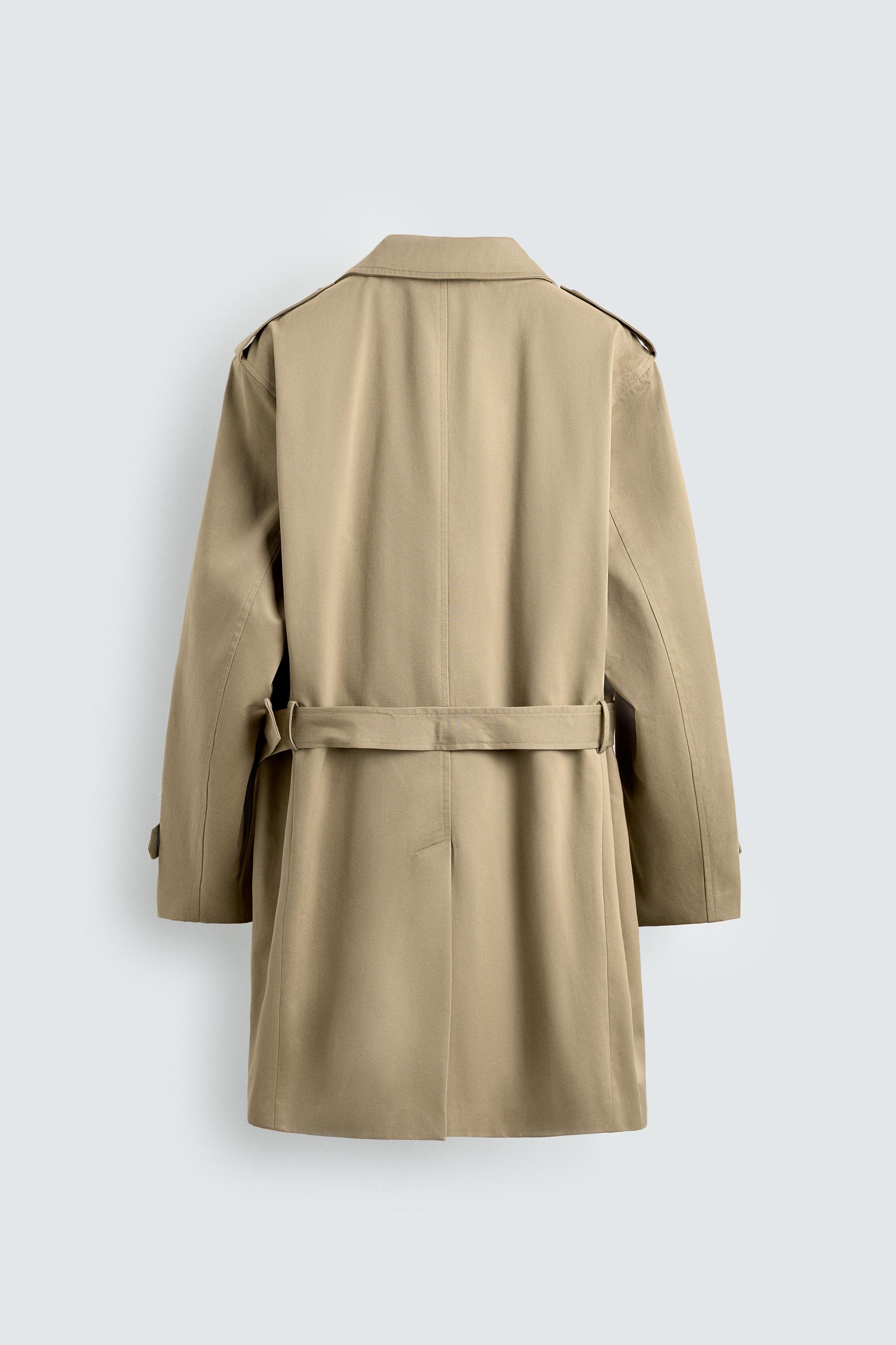 REGULAR FIT DOUBLE BREASTED TRENCH COAT