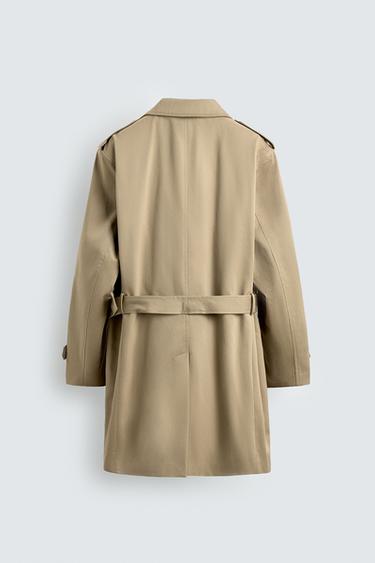 DOPPELREIHIGER TRENCHCOAT IM REGULAR FIT - Beige von Zara
