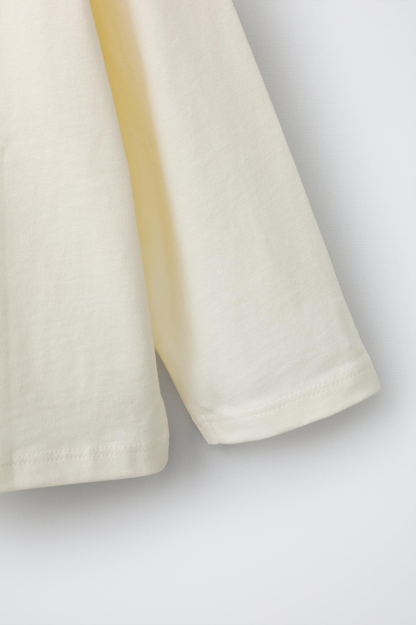 Детская футболка Zara Snoopy Peanuts™ Embroidered, цвет: Белый — фото 5