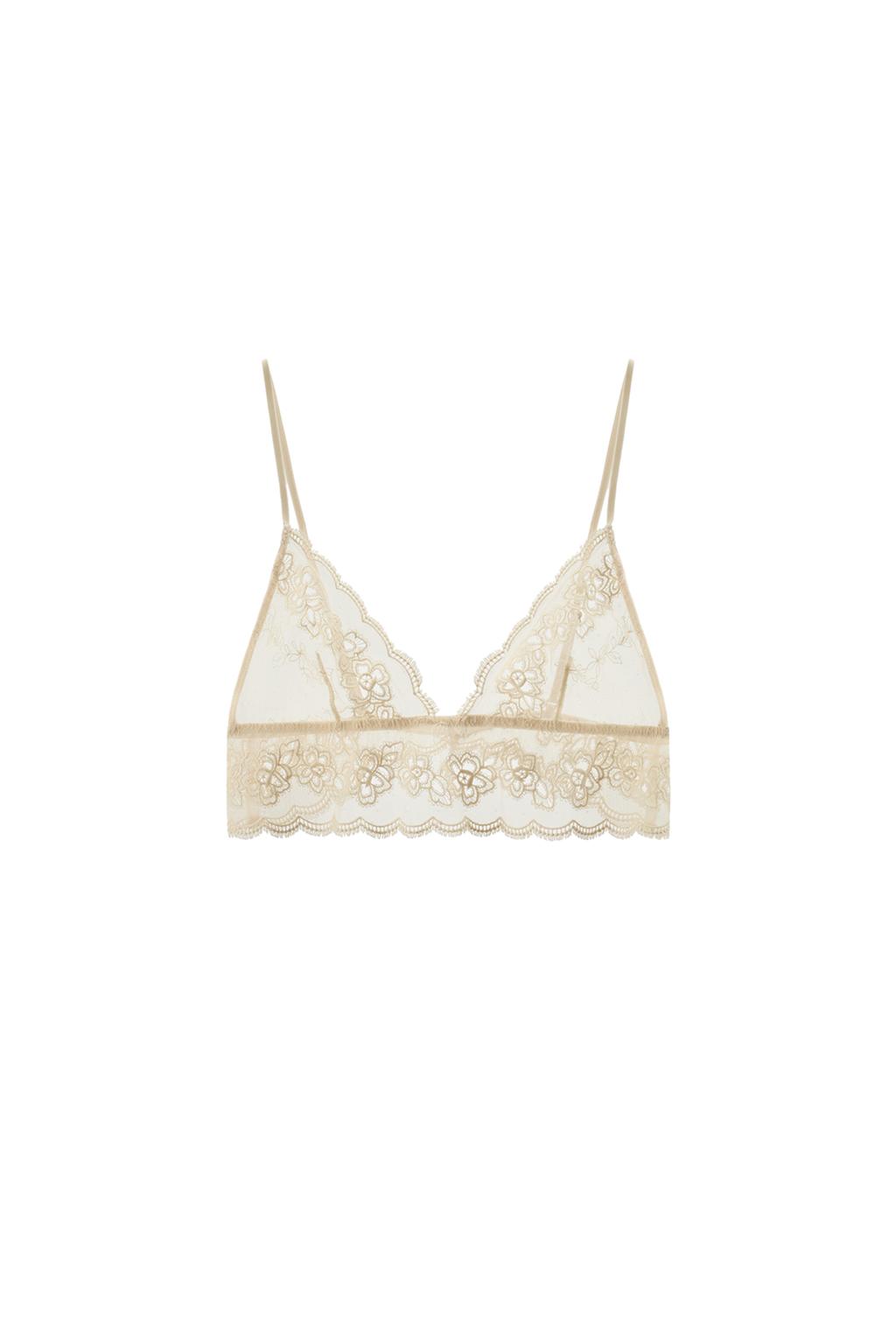 LACE MESH TRIANGLE BRA - image 3