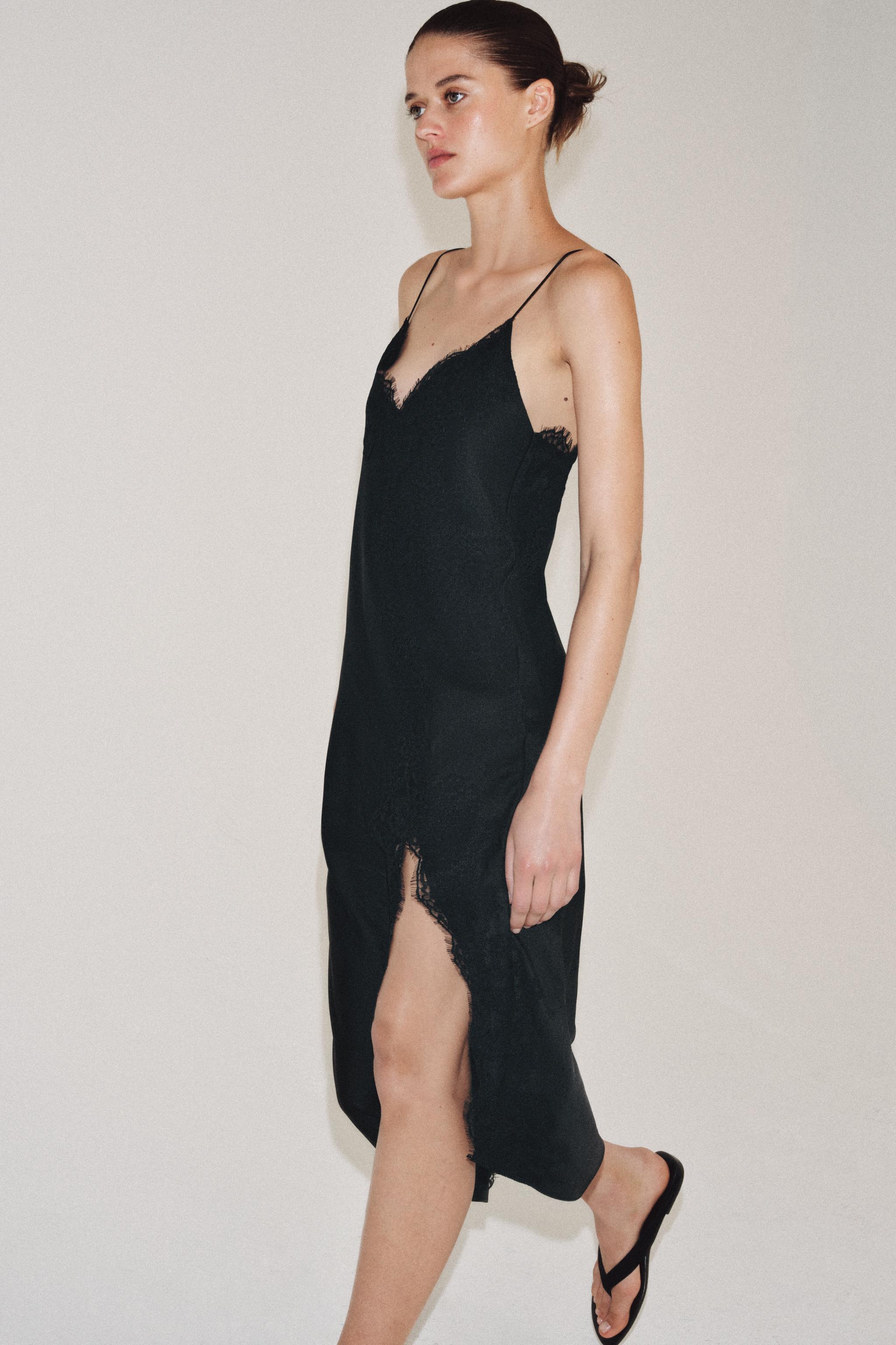 ZW COLLECTION SATIN LACE DRESS