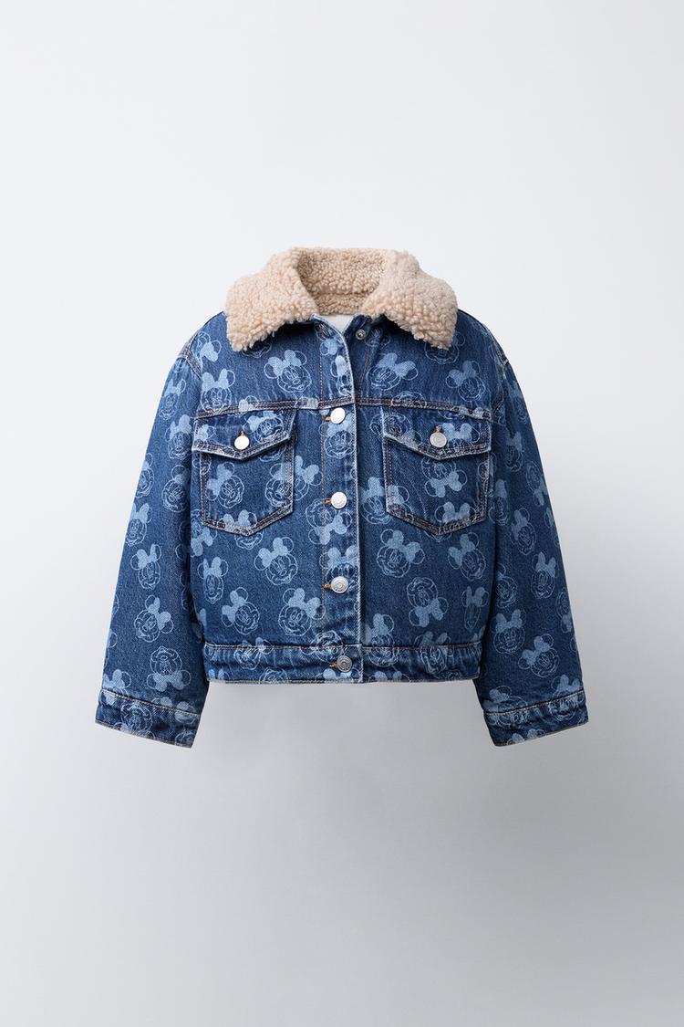 VESTE EN JEAN EFFET MOUTON MINNIE MOUSE © DISNEY Bleu moyen