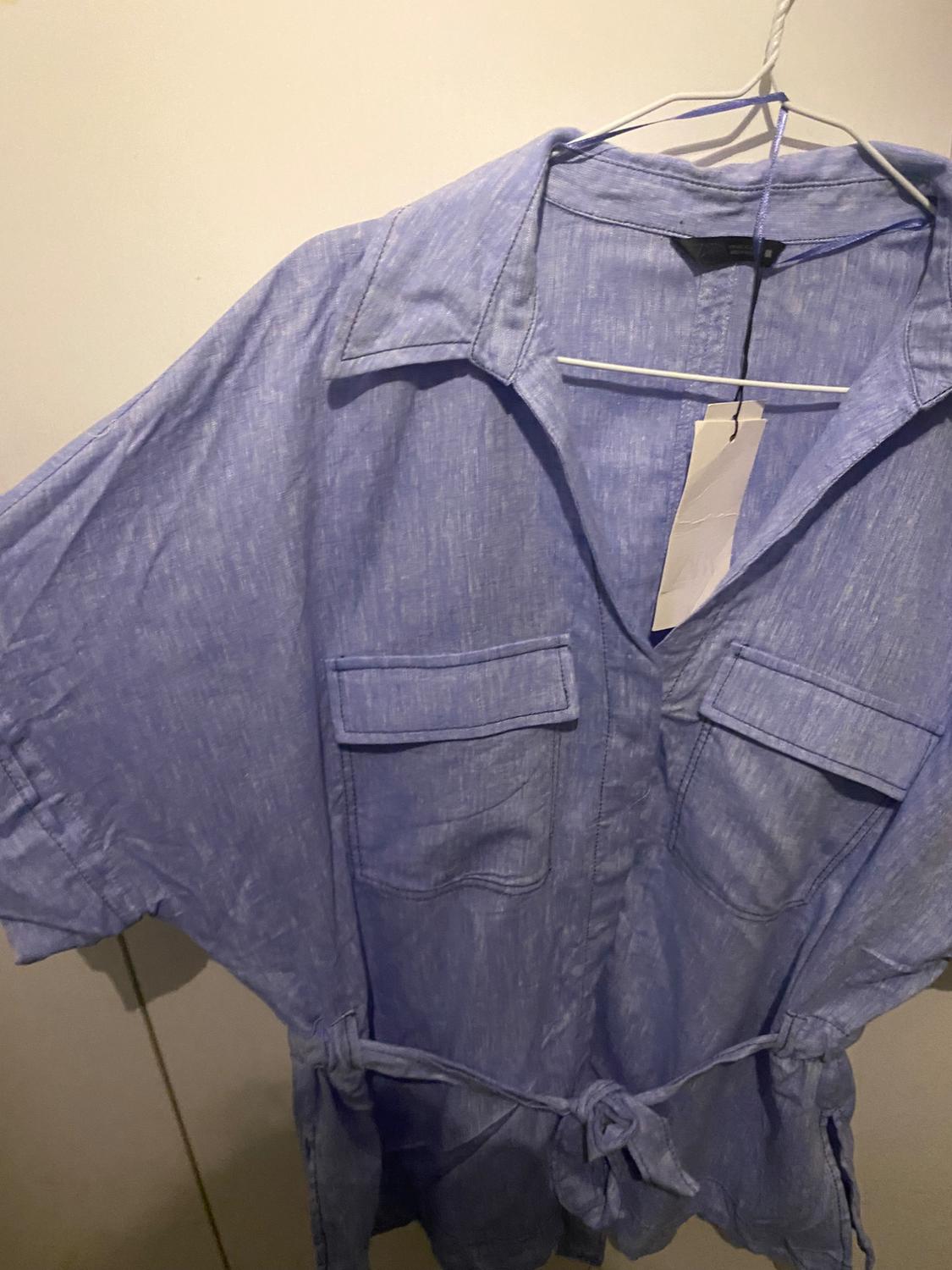 LINEN BLEND SAFARI SHIRT - Image 2