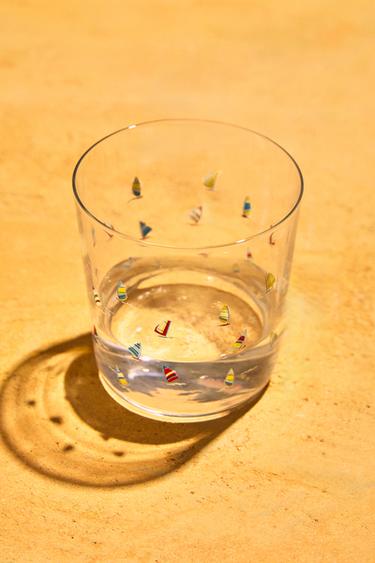 TRANSFER GLASS TUMBLER - Blue by Zara - Image 5