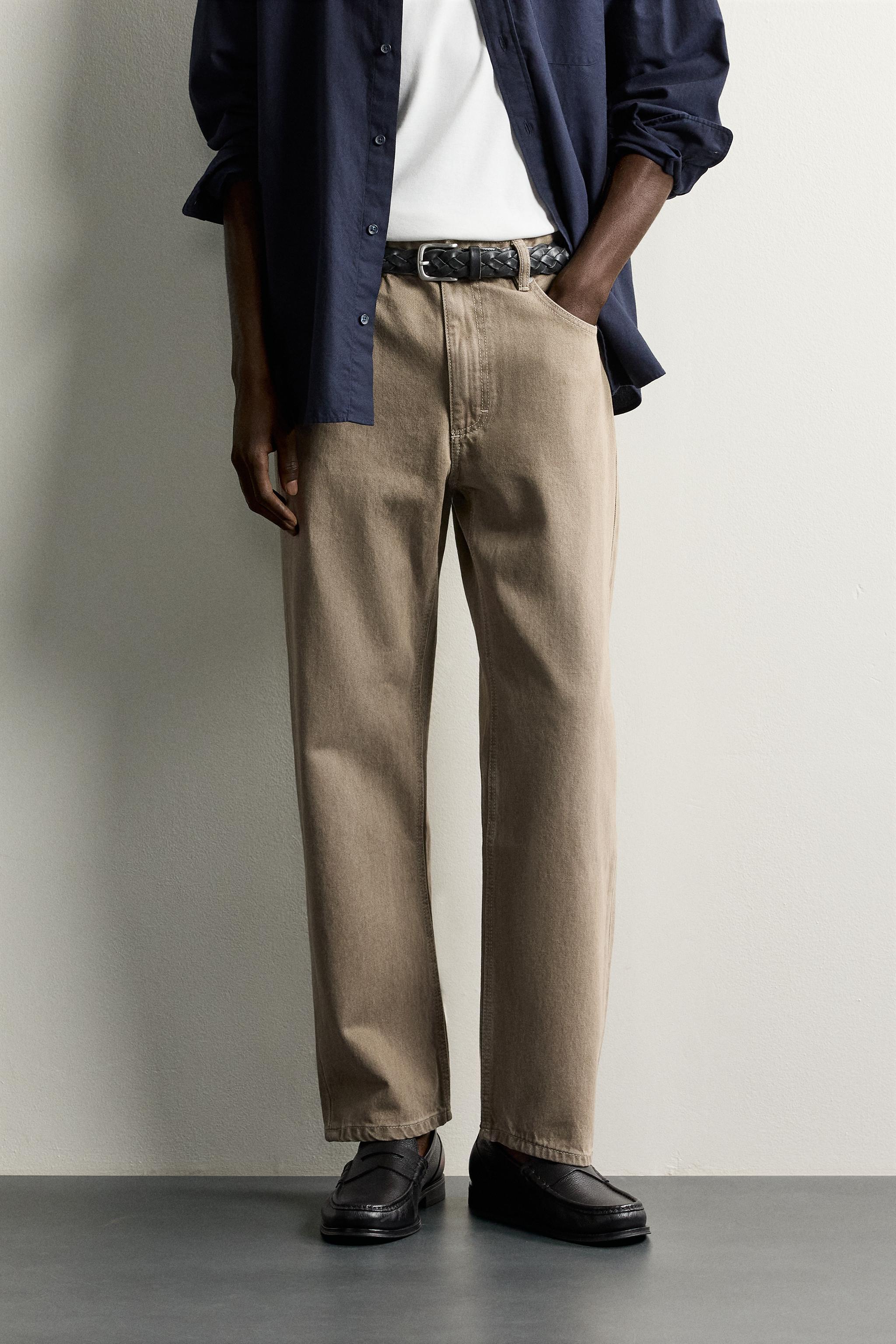 REGULAR FIT JEANS — Khaki