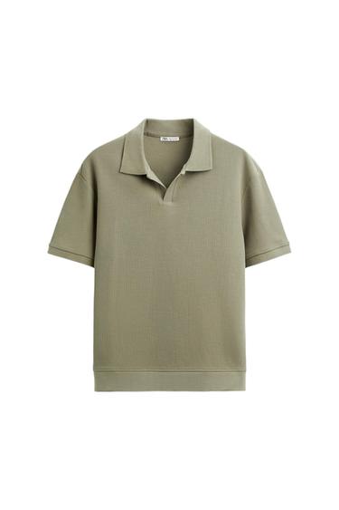 TEXTURED POLO SHIRT