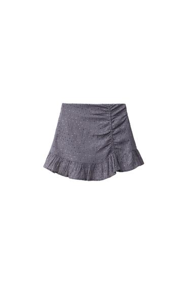 DRAPED SEQUIN SKIRT - Anthracite grey by Zara