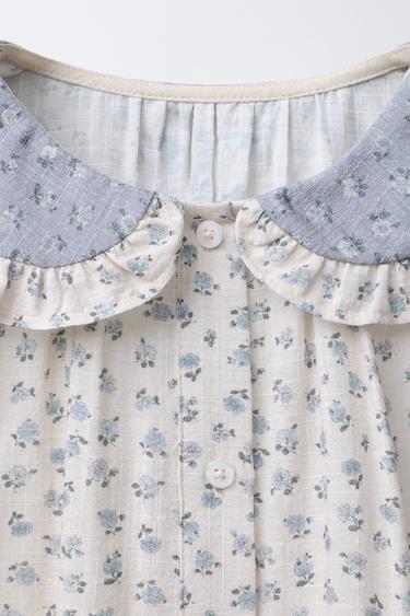 ROMANTIC FLORAL SHIRT - Ecru by Zara - Image 2