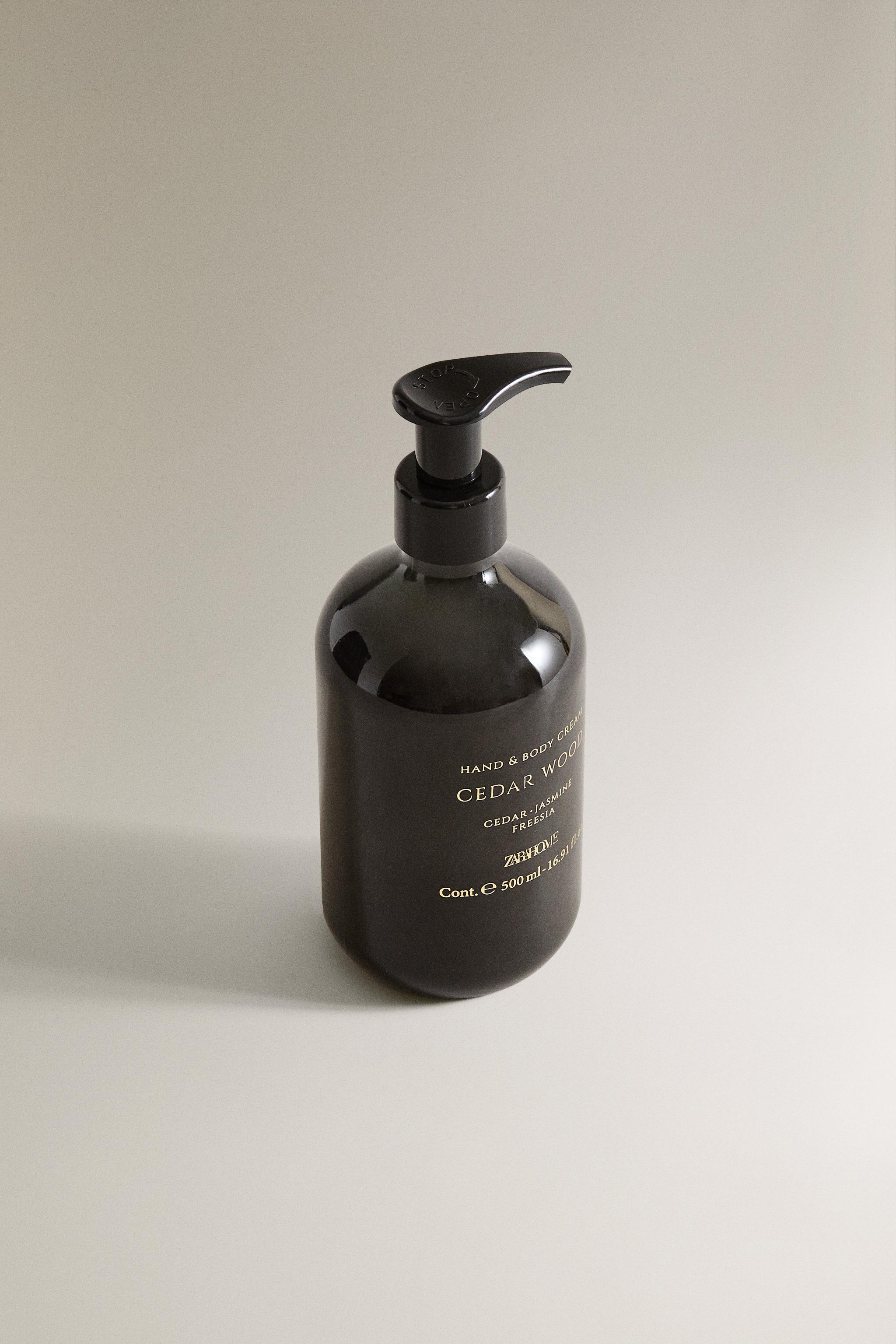 (500 ML) CEDAR WOOD HAND CREAM — Sky blue