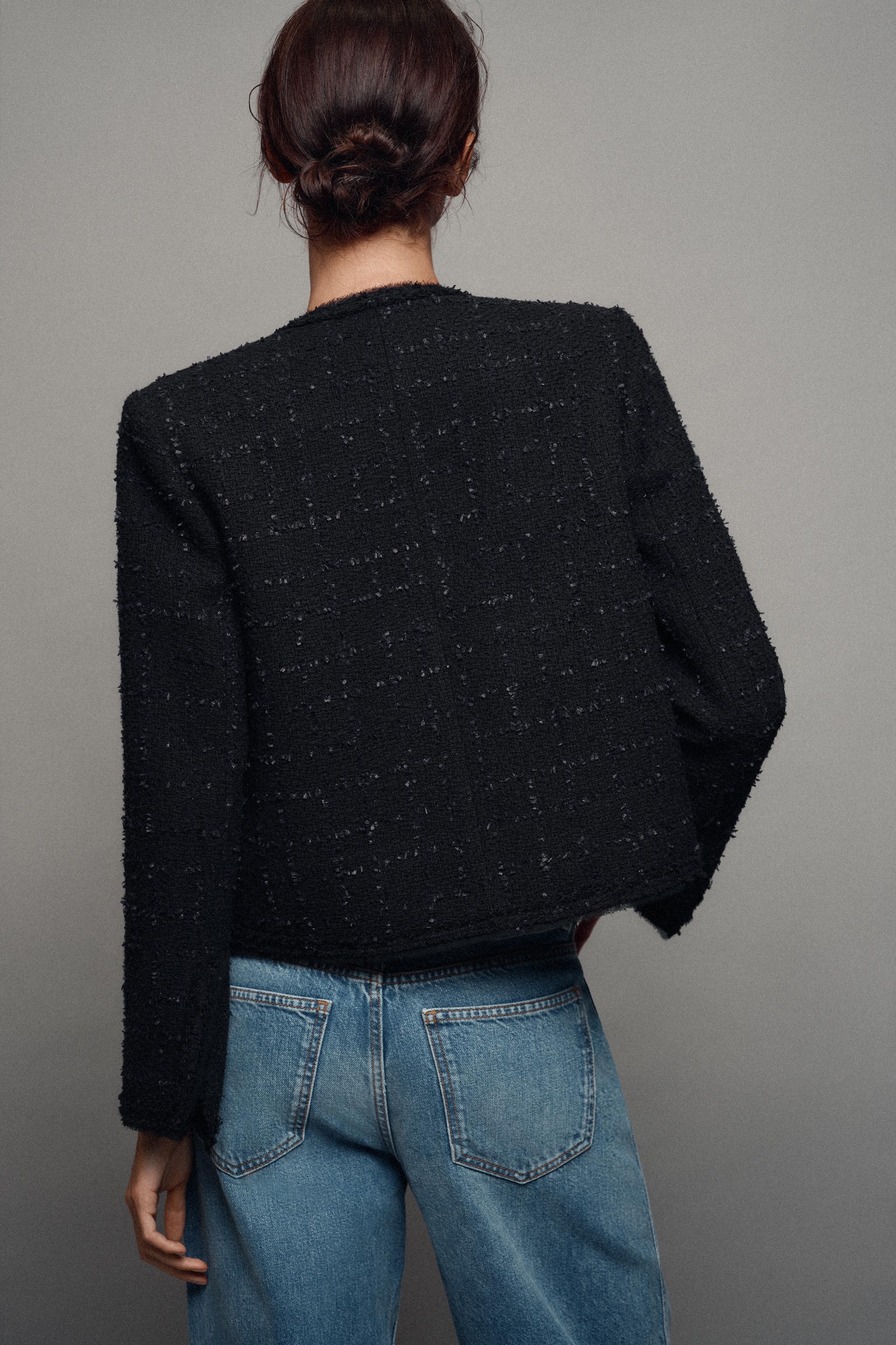 Zara ZW COLLECTION DÜĞMELİ BLAZER görsel 6