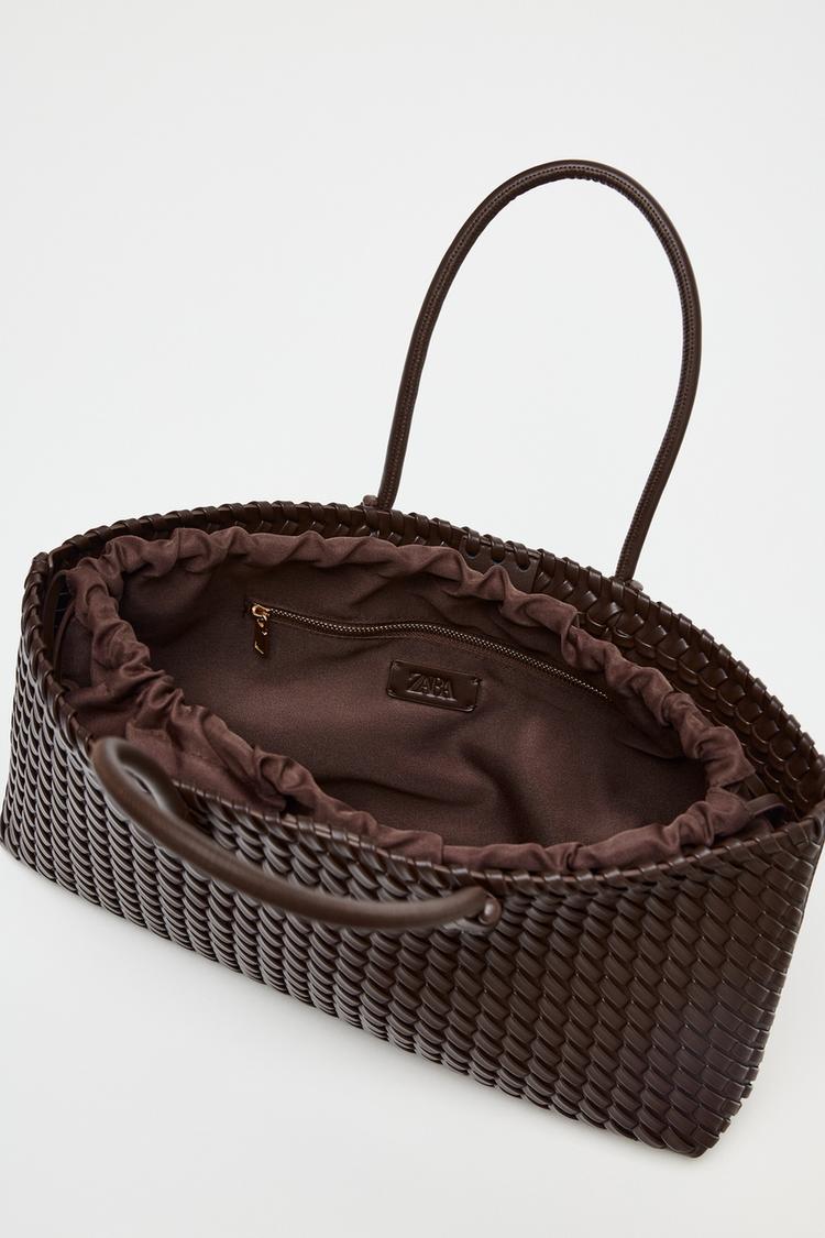 ELONGATED WOVEN SHOPPER