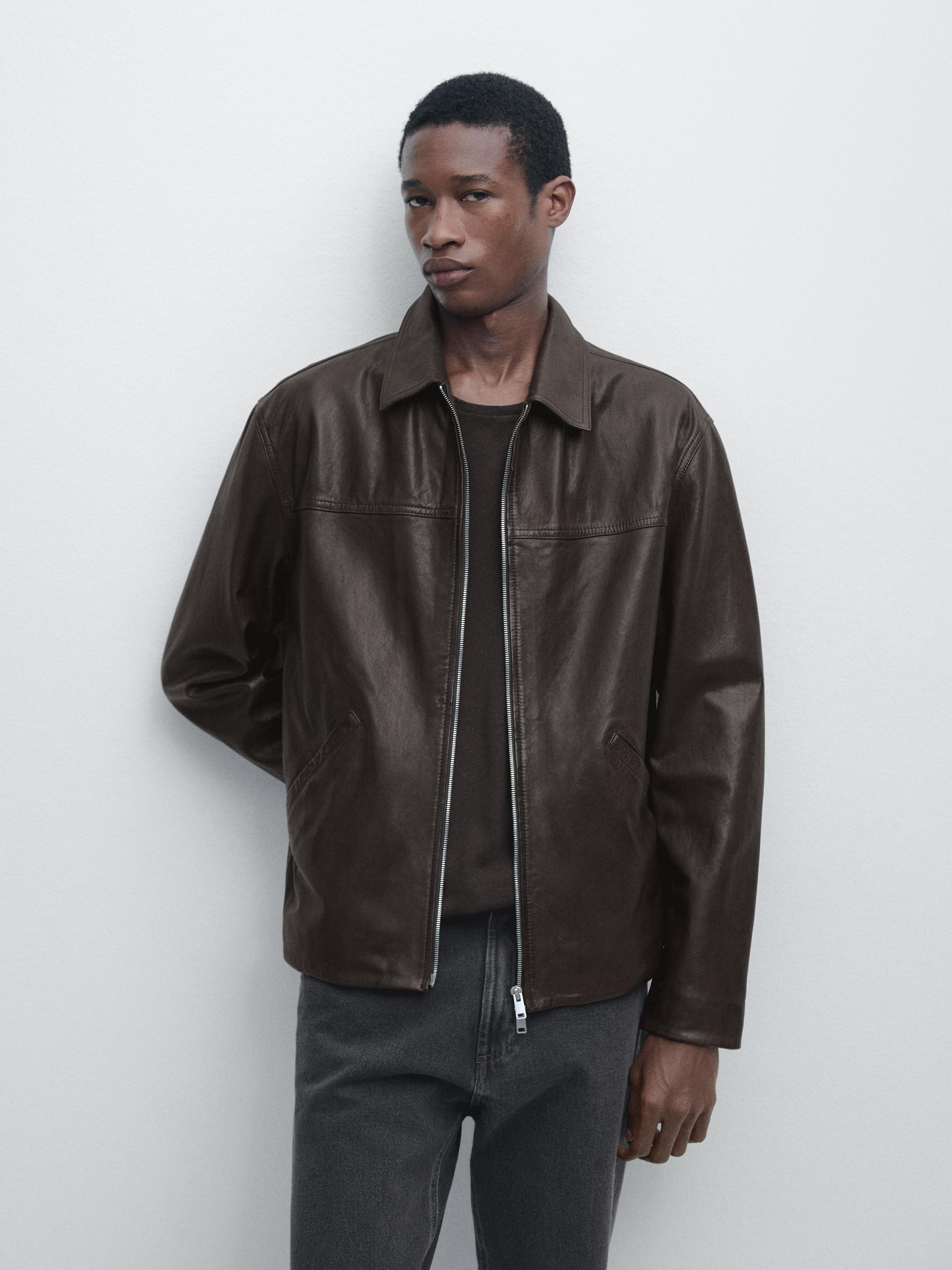Nappa leather jacket