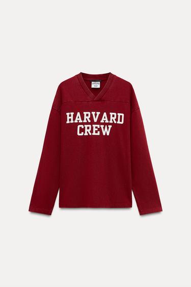 HARVARD UNIVERSITY T-SHIRT - Burgundy by Zara