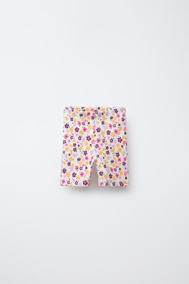 CYKELSHORTS I RIB - mørk violet fra Zara