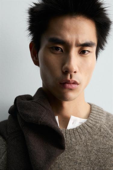 JERSEY RELAXED FIT TEXTURA - Beige de Zara