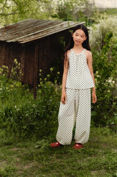 BALLOON DOT TROUSERS - Ecru by Zara