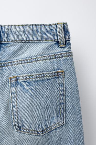 JEAN DROIT DÉCHIRÉ - Bleu de Zara - Image 3