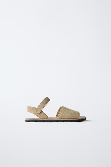 LEATHER SANDALS - Sand Brown by Zara - Image 0