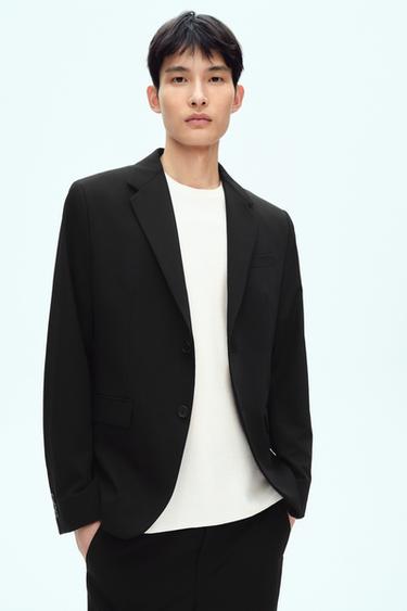 Zara 舒適版西裝外套 - 黑色