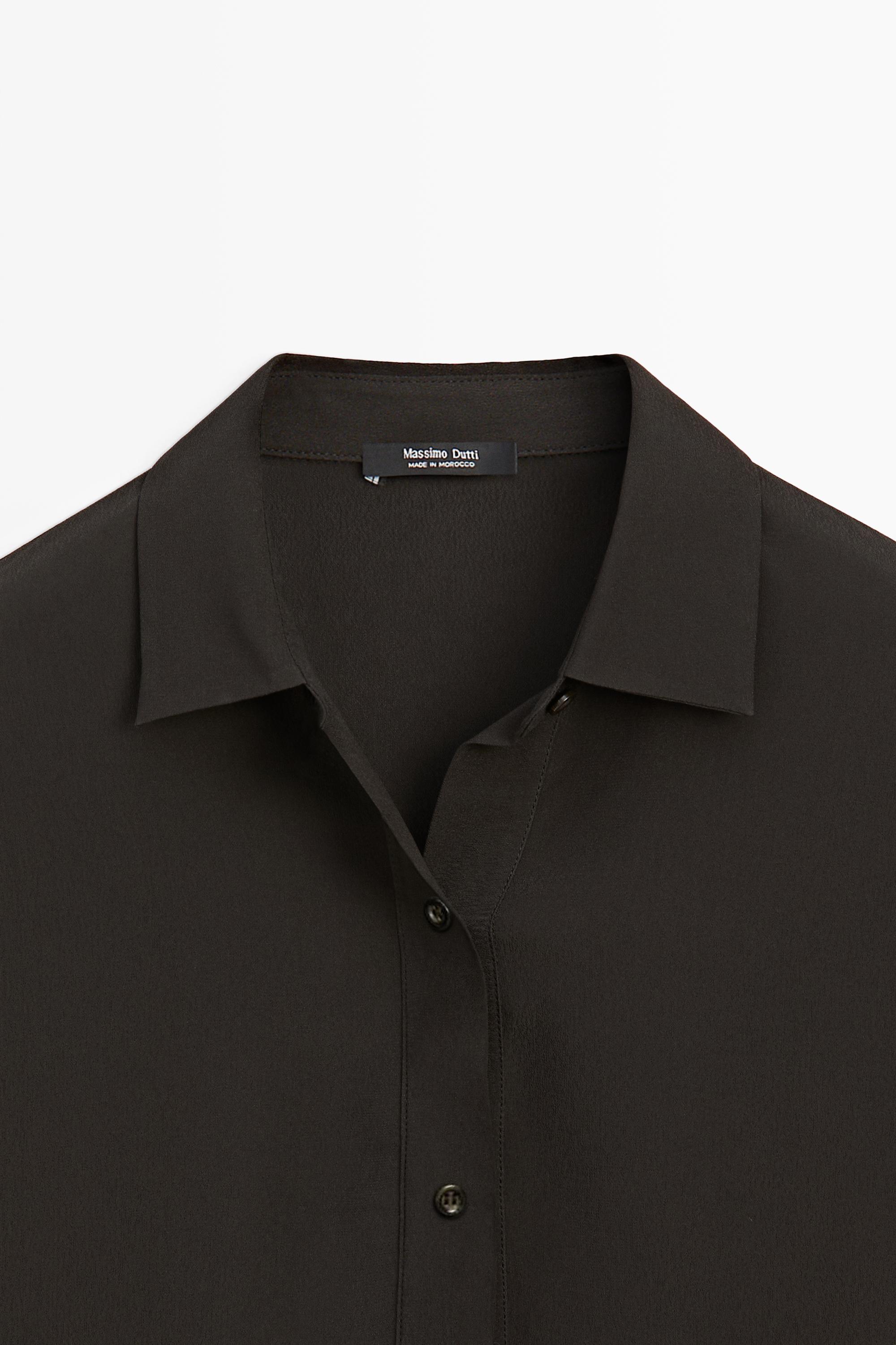 Flowing button-up shirt