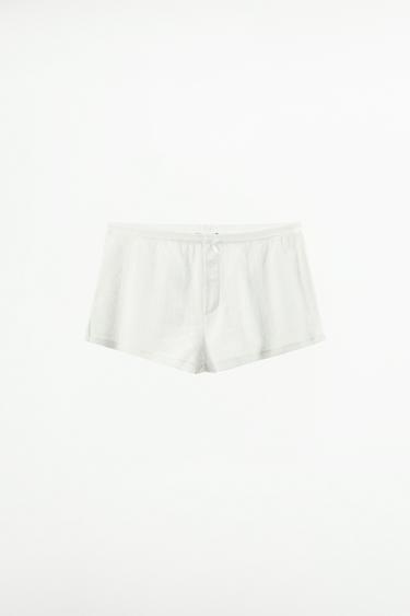POINTELLE SHORTS - White by Zara - Image 3