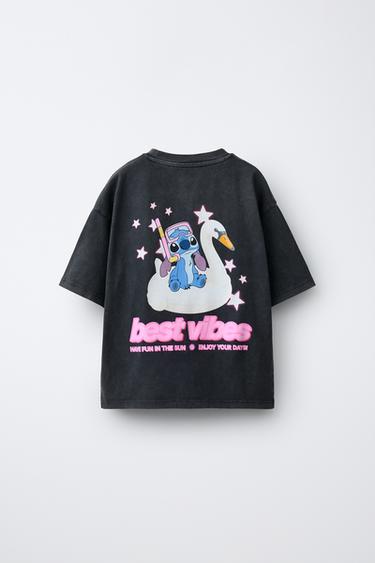 LILO & STITCH ©DISNEY FADED-EFFECT T-SHIRT - Anthracite grey by Zara - Image 1