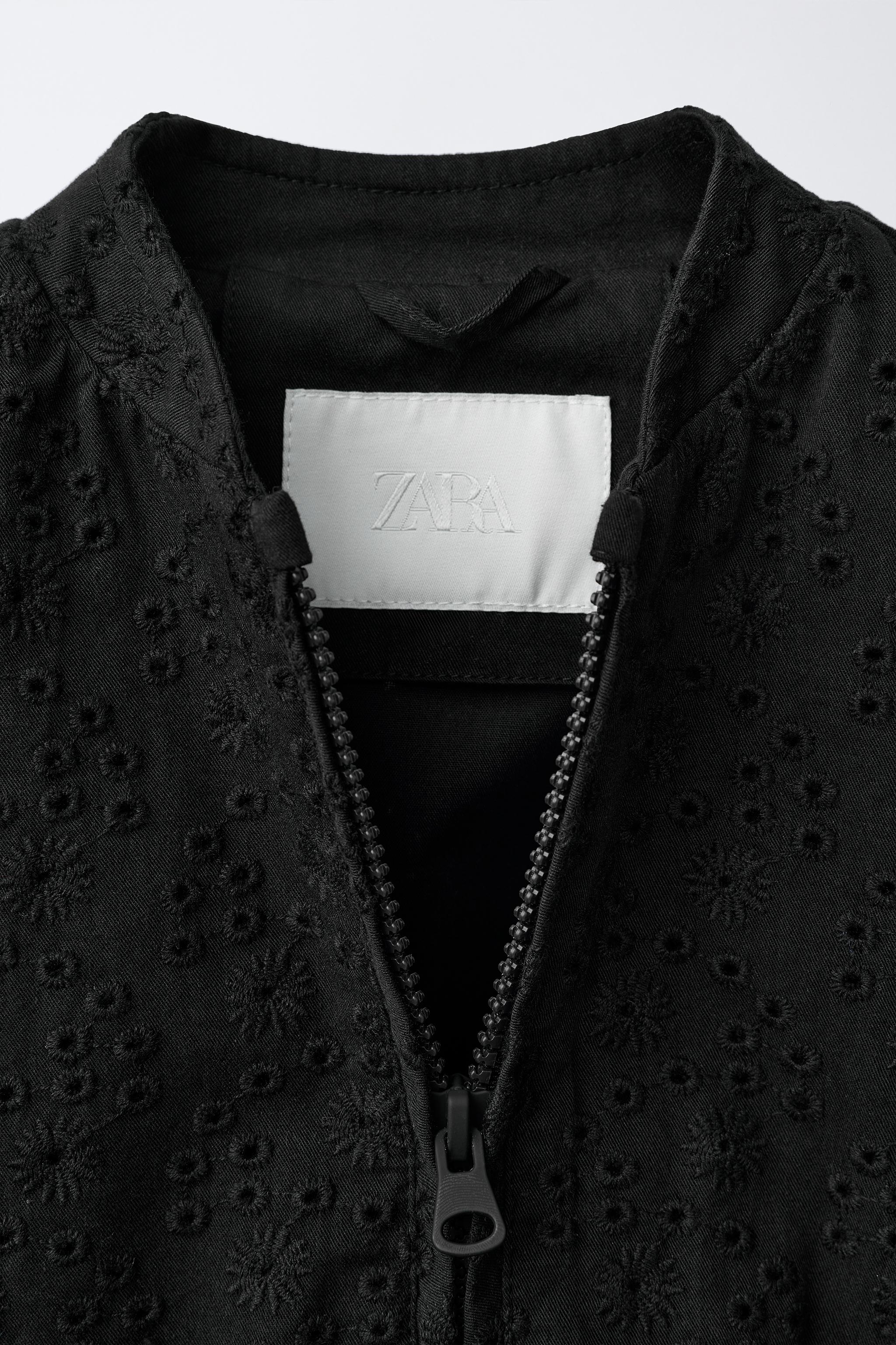刺繍入りジャケット - ブラック | ZARA Japan / 日本