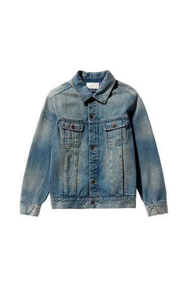 CAZADORA DENIM SELVEDGE - Azul medio de Zara