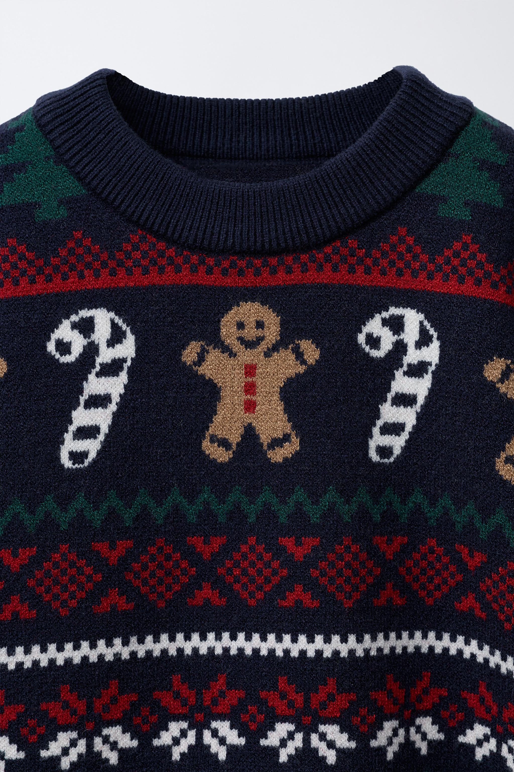 PULL EN MAILLE JACQUARD BISCUIT