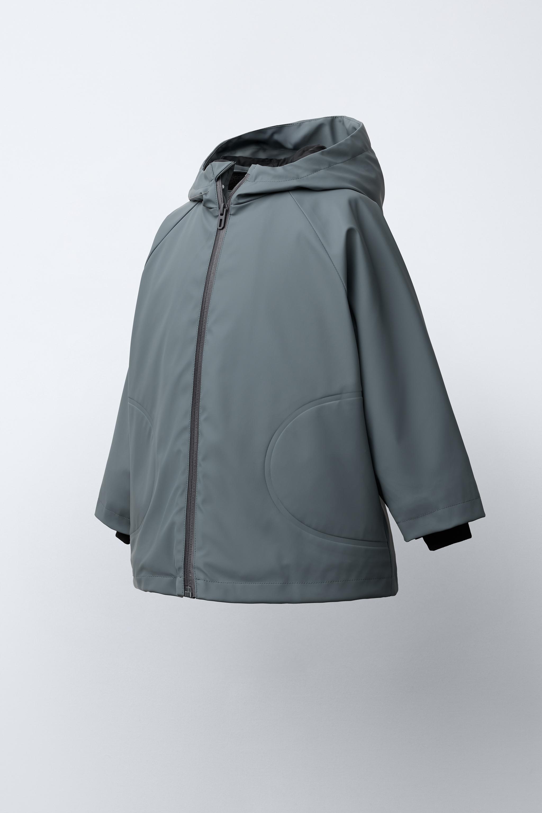 RUBBERISED WATER-RESISTANT RAINCOAT Ice ZARA India