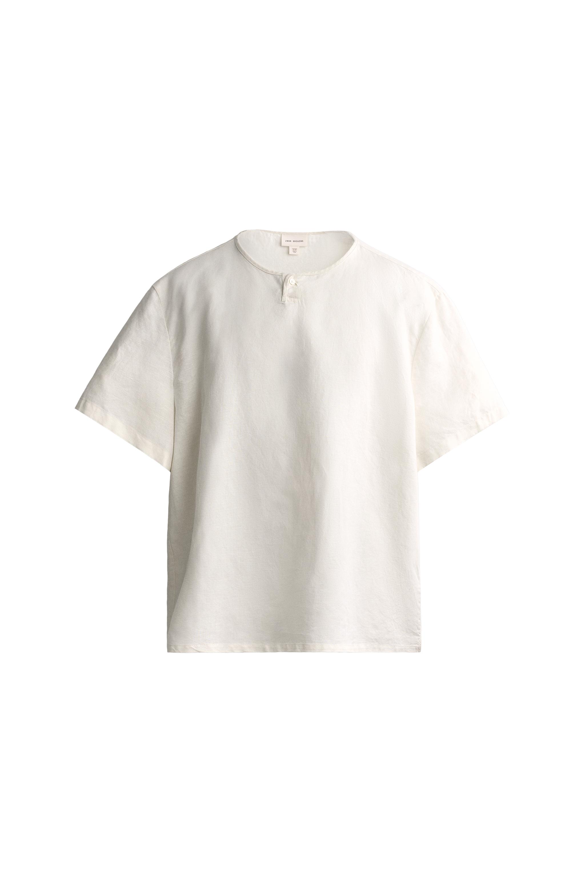 CAMISA CUELLO PANADERO CÁÑAMO - ALGODÓN