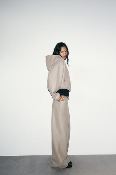 HIGH-WAIST SOFT TROUSERS - Brown / Taupe by Zara - Image 3