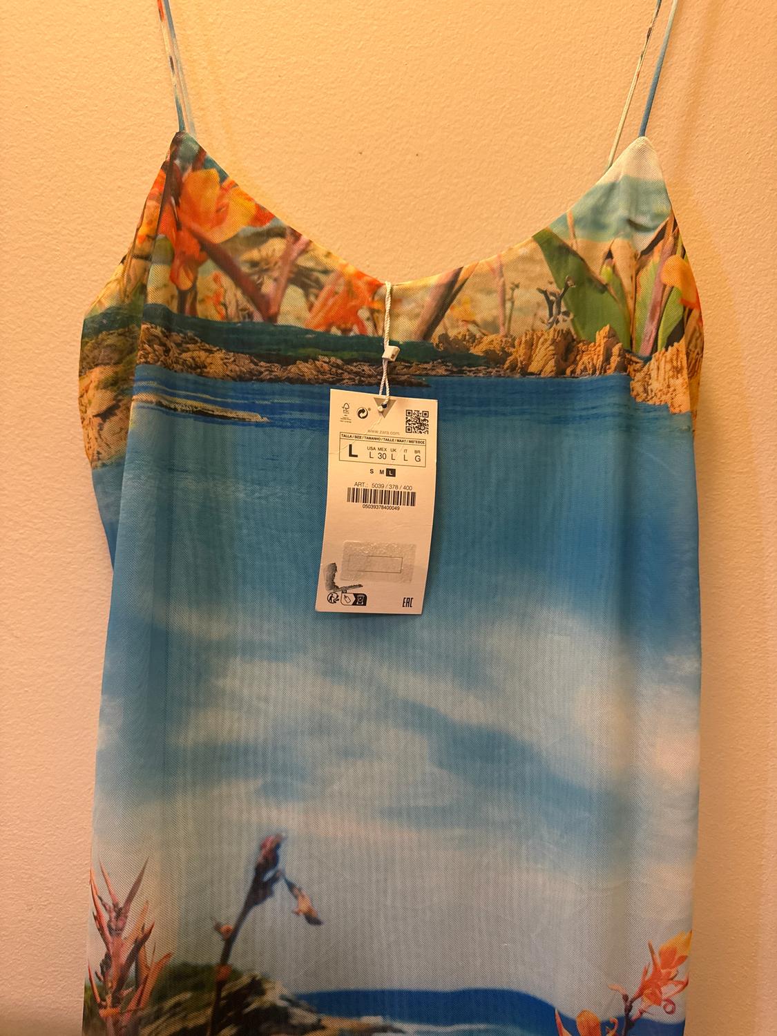PRINTED TULLE DRESS - Image 3