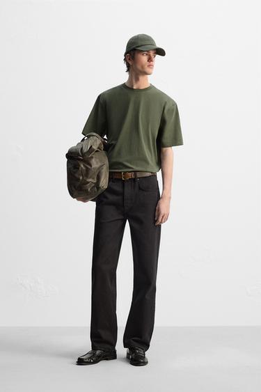 KOSZULKA MEDIUM WEIGHT - Khaki Zara - Obraz 0