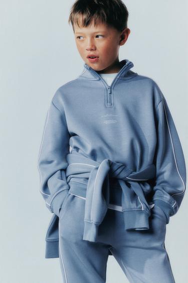 SUDADERA SPORTY - Verde / Azul de Zara